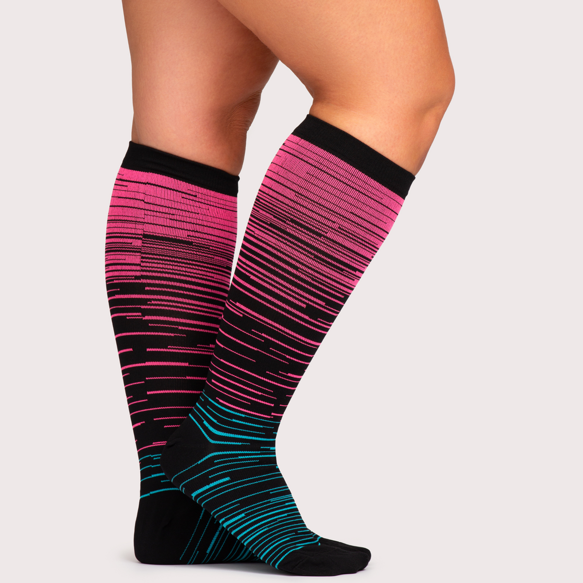 Vsock™ Wide Compression Socks For Pain Relief (Stripes)