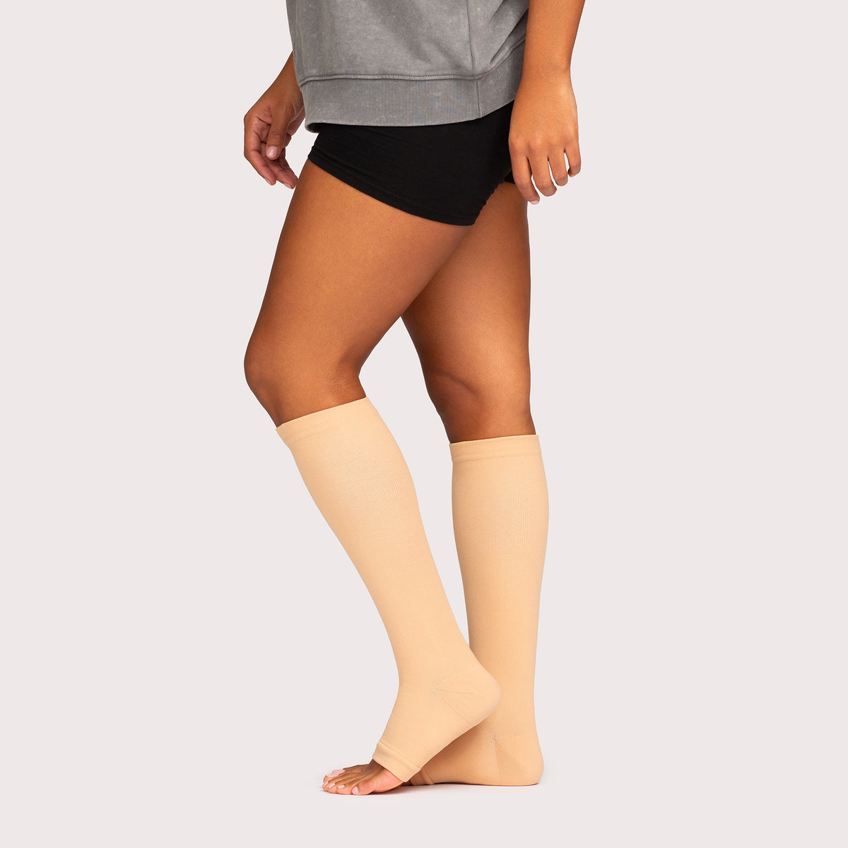 Vsock™ Bamboo Open Toe Compression Socks