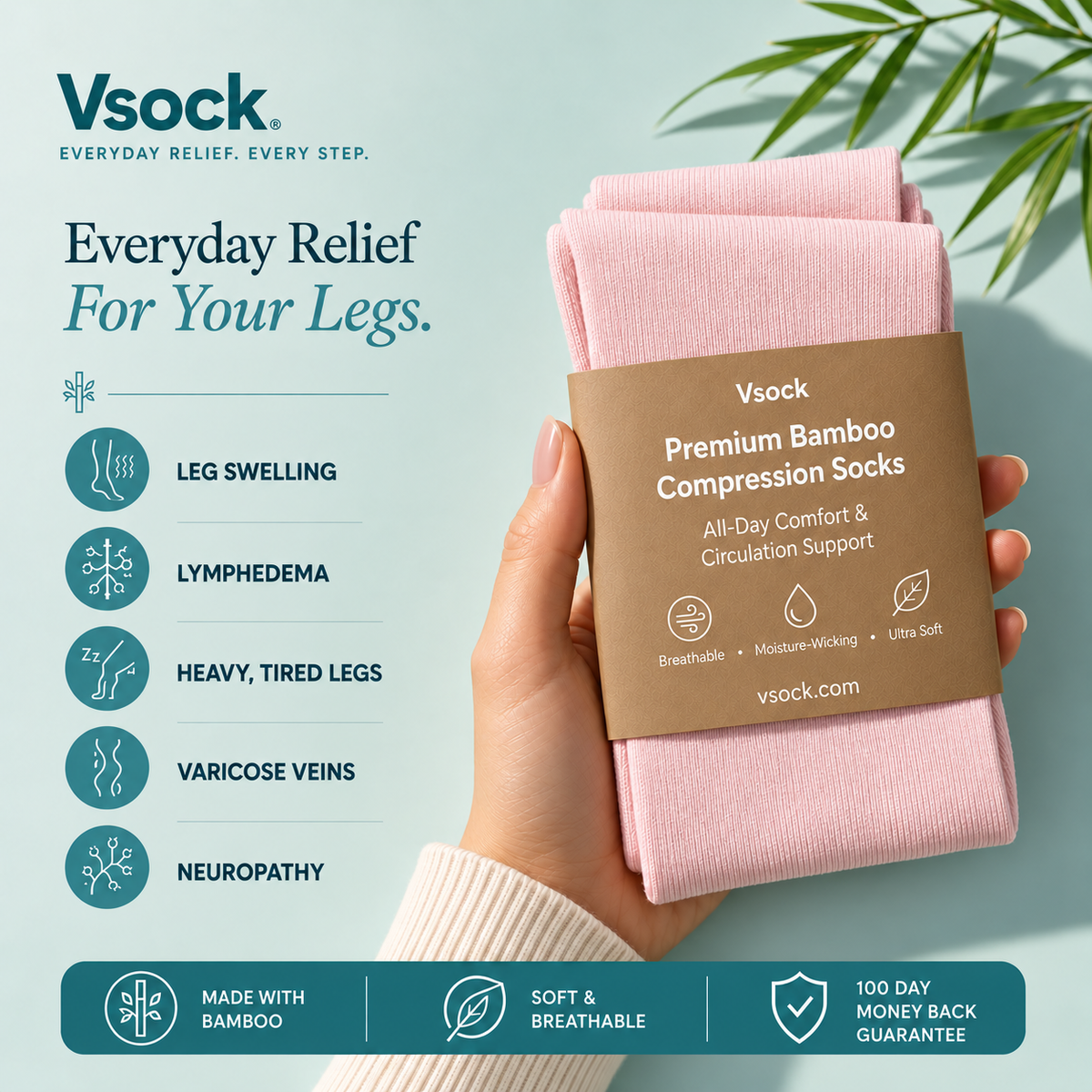 Vsock™ Bamboo Compression Socks